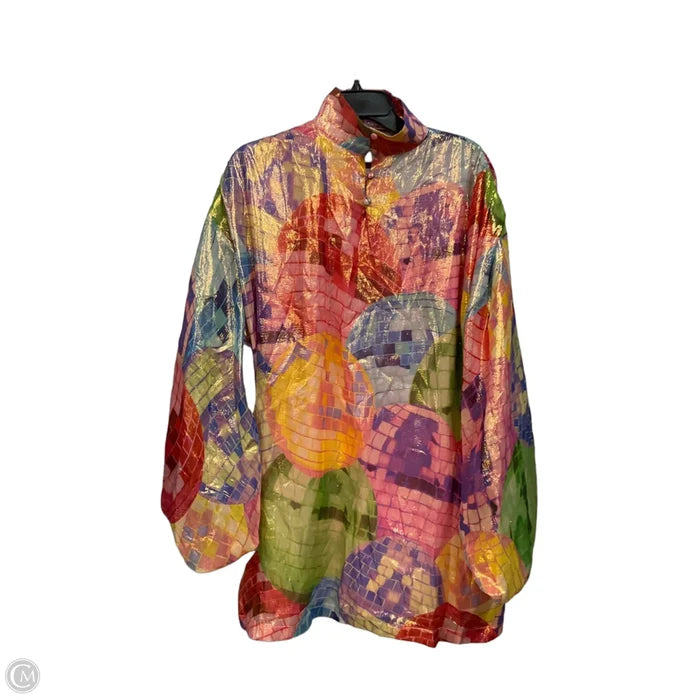 Tunic Long Sleeve By Cma In Multi-colored, Size: S