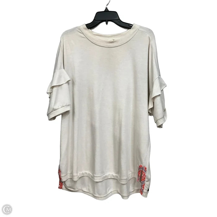 Tunic Short Sleeve By Matilda Jane In Tan, Size: Xl