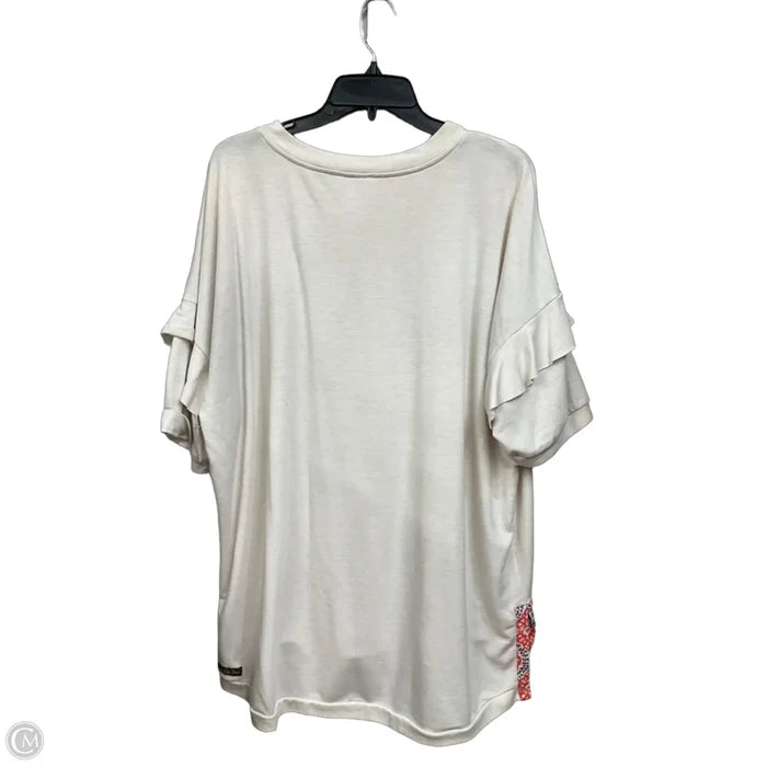 Tunic Short Sleeve By Matilda Jane In Tan, Size: Xl