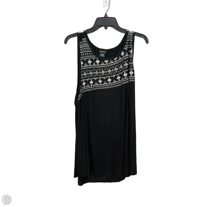 Tunic Sleeveless By Torrid In Black & White, Size: 3x