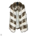 Vest Faux Fur & Sherpa By White House Black Market In Tan & White, Size: Xxs