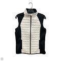 Vest Puffer & Quilted By Eddie Bauer In Black & White, Size: M