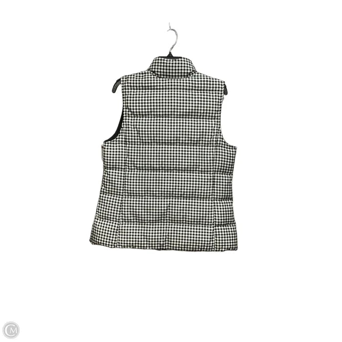 Vest Puffer & Quilted By J. Jill In Checkered Pattern, Size: M