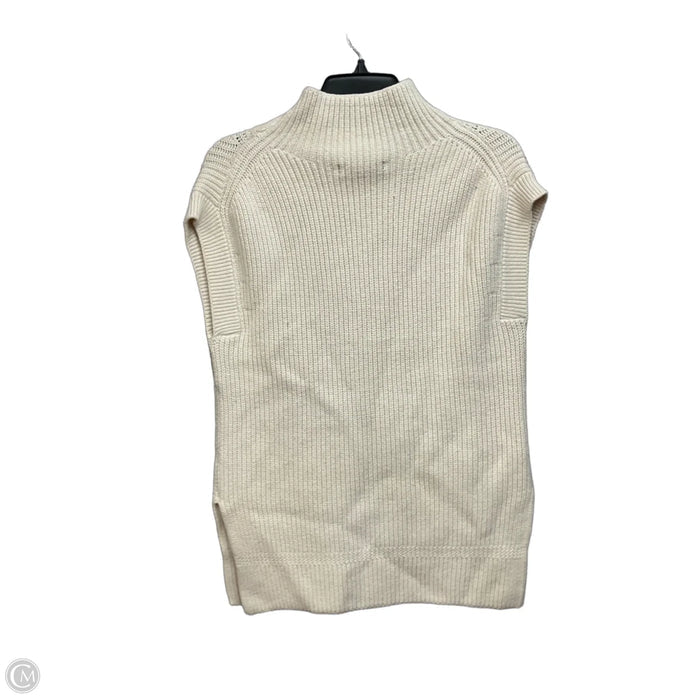 Vest Sweater By Banana Republic In Cream, Size: Xs